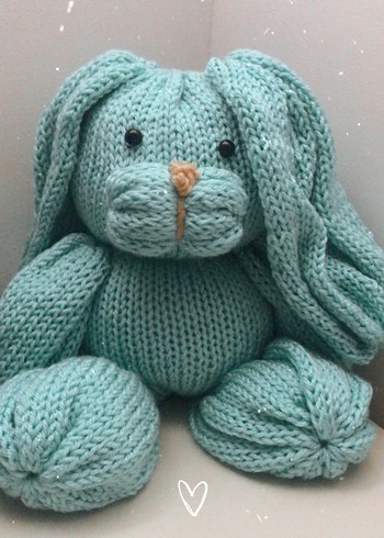 Renkli Örgü Ayıcık Peluş Oyuncak - Görsel 3