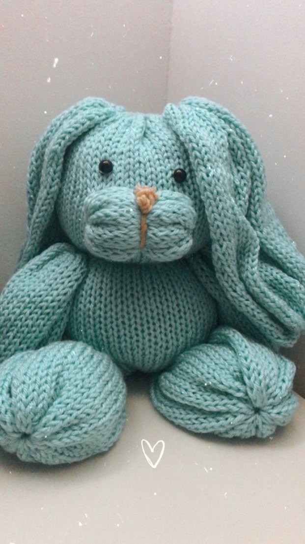 Renkli Örgü Ayıcık Peluş Oyuncak - Görsel 3