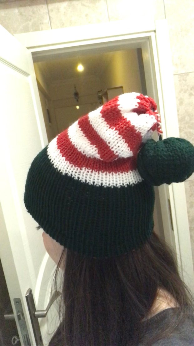 Renkli Örgü Ayıcık Peluş Oyuncak - Görsel 2