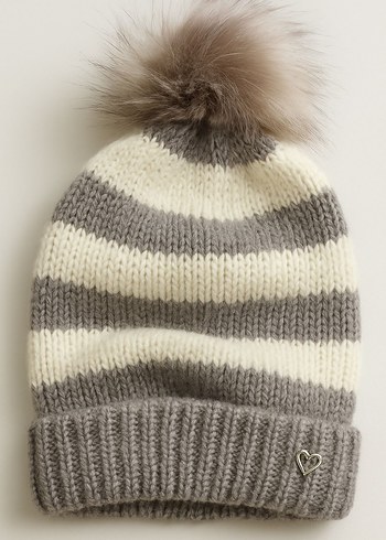 Kadın Çok Renkli Bohem Örgü Bere - Görsel 2