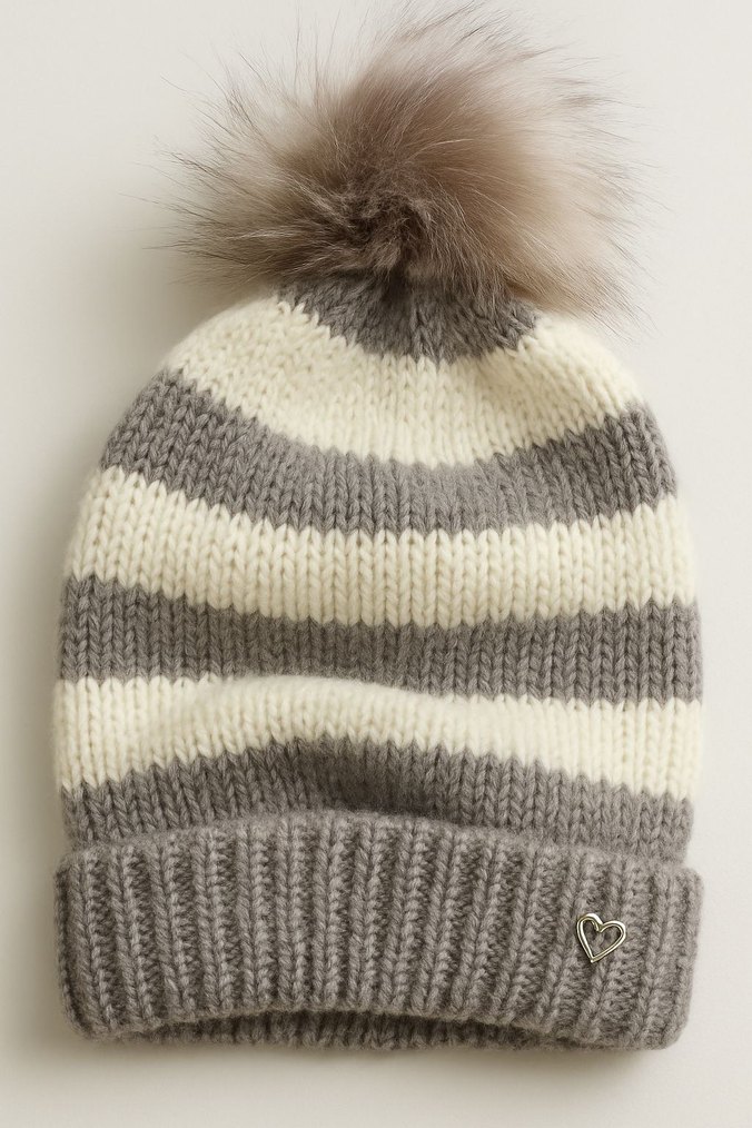 Kadın Çok Renkli Bohem Örgü Bere - Görsel 2