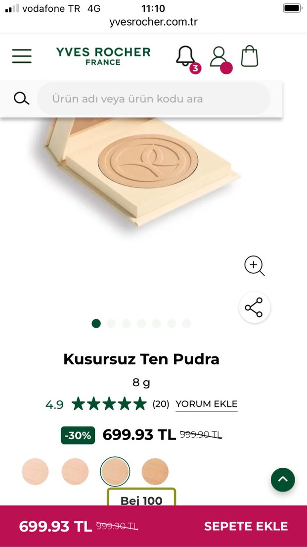 Yves Rocher Pastel Camel Pudra - Görsel 3