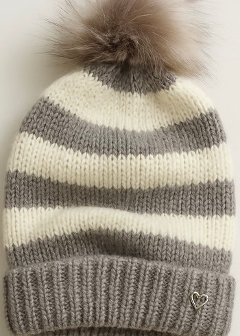 Renkli Örgü Kadın Bere - Görsel 2