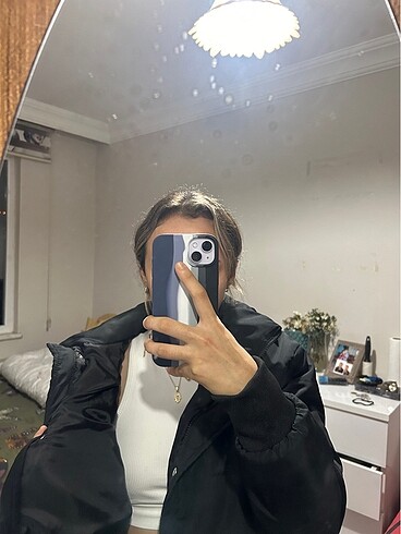 Siyah mont - Görsel 5