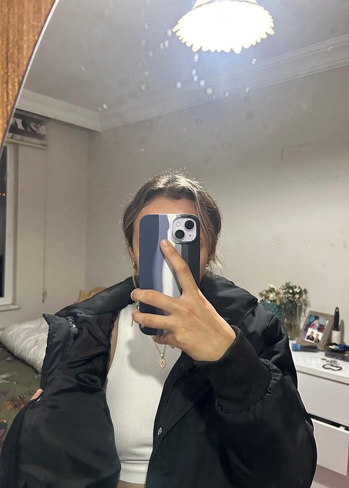 Siyah mont - Görsel 5