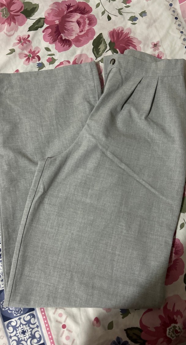 Gri palazzo Pantolon - Görsel 5