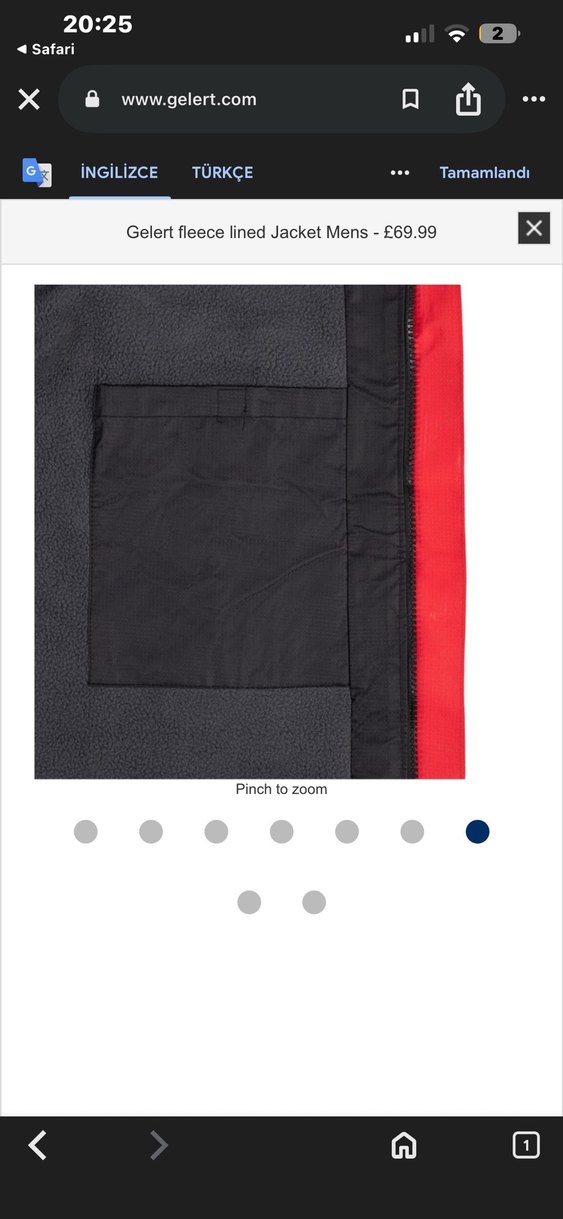 Kırmızı Gelert Polar Astarlı Ceket - Görsel 2