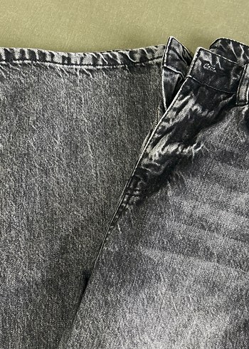 34 Beden gri Renk Trendyolmilla Gri Bol Kesim Kadın Kot Pantolon