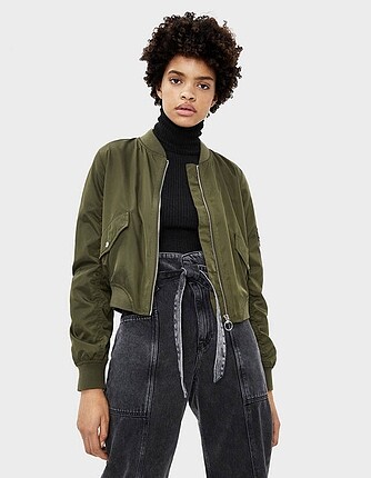 Bershka haki bomber ceket