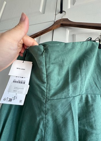 l Beden Zara straplez balık elbise