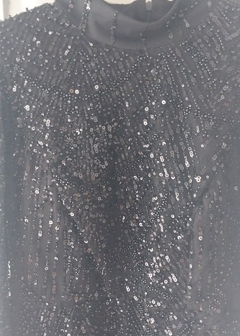 Siyah Drapeli Uzun Gotik Abiye Elbise - Görsel 4