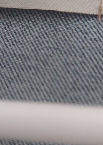 Düğmeli Uzun Bej ve Gri Denim Ceket - Görsel 2