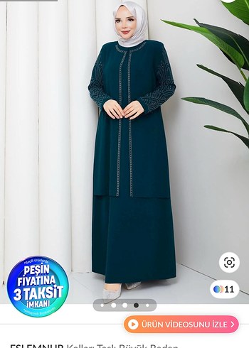 Trendyol & Milla Siklik Ve Rahatlik Koyu Turkuaz Tesettur Elbise