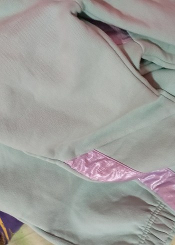 Kız Çocuk Yeşil Kapüşonlu Sweatshirt - Görsel 5