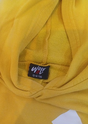 Sarı Adidas Kapüşonlu Erkek cocuk Sweatshirt - Görsel 2