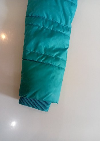 Turkuaz Kürklü Çocuk Kışlık Mont - Görsel 3