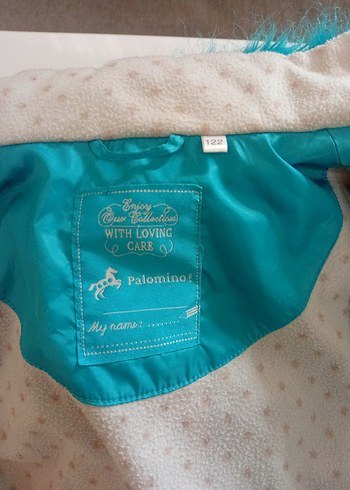 Turkuaz Kürklü Çocuk Kışlık Mont - Görsel 8