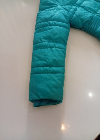 Turkuaz Kürklü Çocuk Kışlık Mont - Görsel 2
