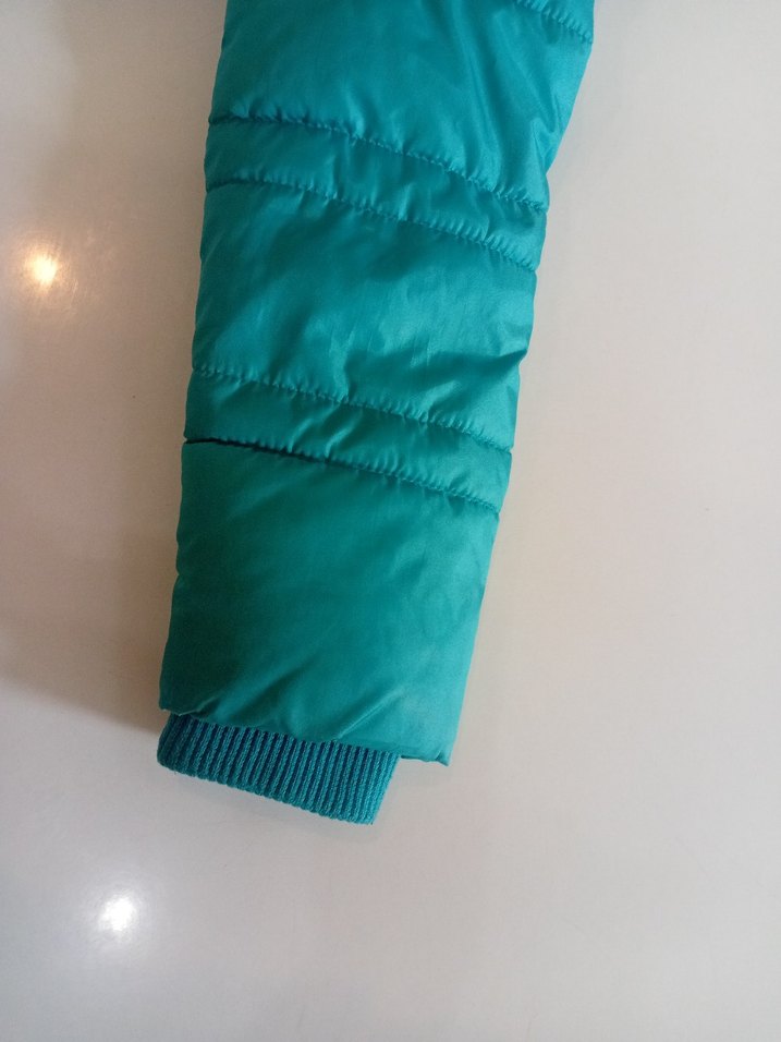 Turkuaz Kürklü Çocuk Kışlık Mont - Görsel 3