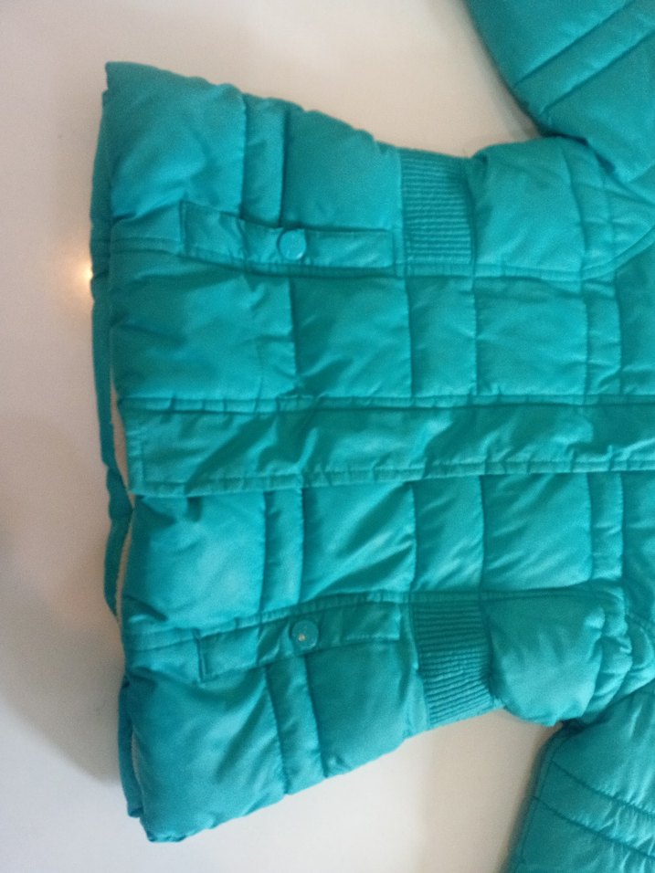 Turkuaz Kürklü Çocuk Kışlık Mont - Görsel 4