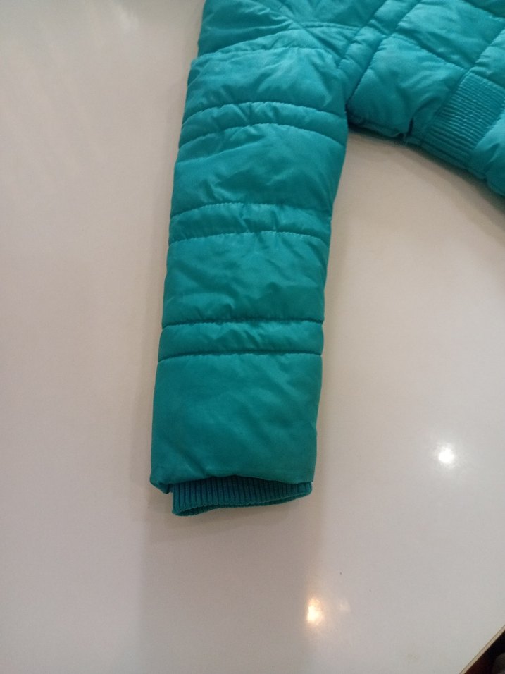Turkuaz Kürklü Çocuk Kışlık Mont - Görsel 2