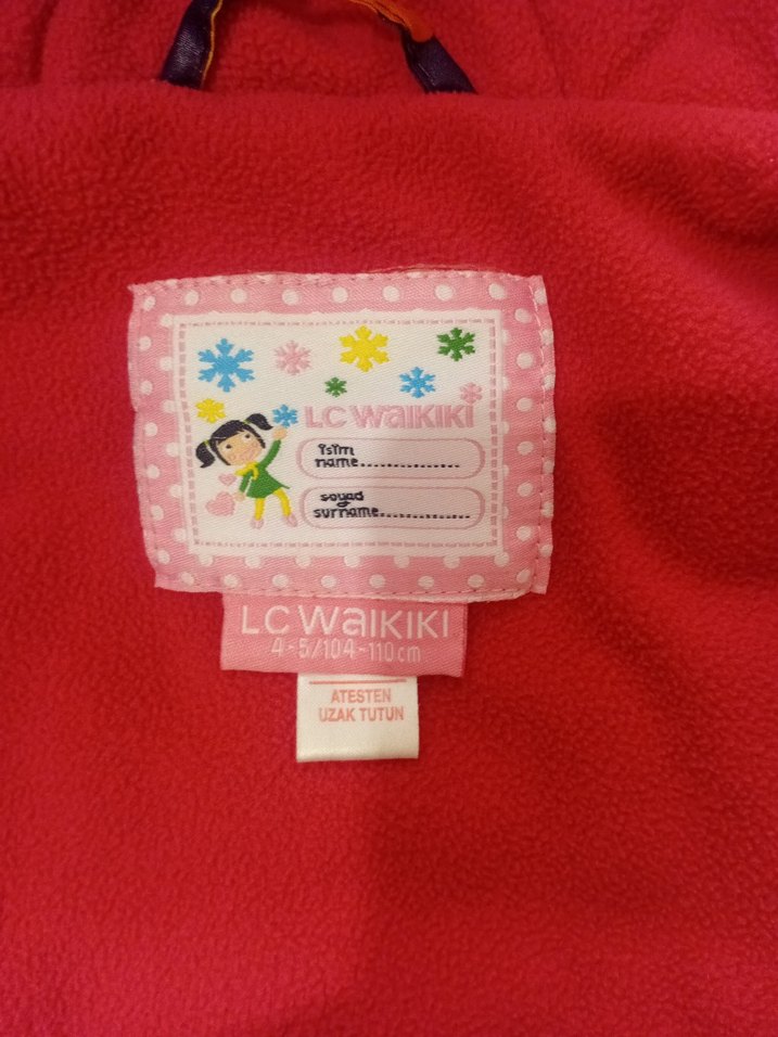 Kız Çocuk Renkli Kapüşonlu Yelek - Görsel 4