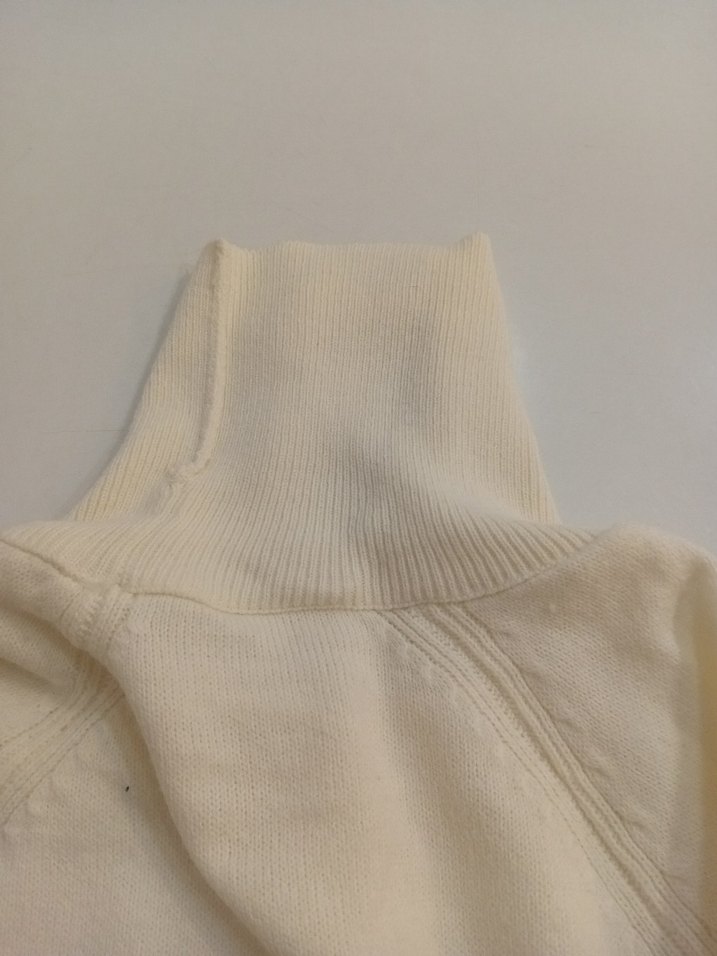 Beyaz Boğazlı Triko kız cocuk Kazak - Görsel 2