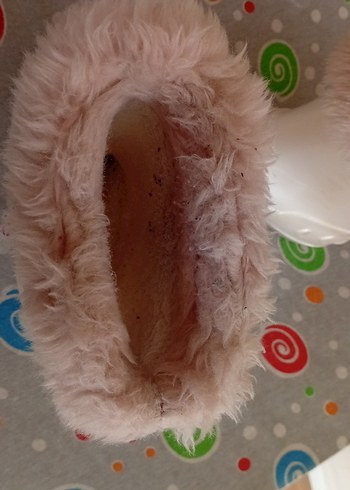 Kızlar için pembe Kürklü Lastik Çizme - Görsel 4