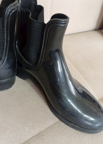 Siyah Rugan Stiletto Topuklu Kadın Bot - Görsel 3