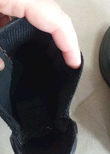 Siyah Rugan Stiletto Topuklu Kadın Bot - Görsel 6