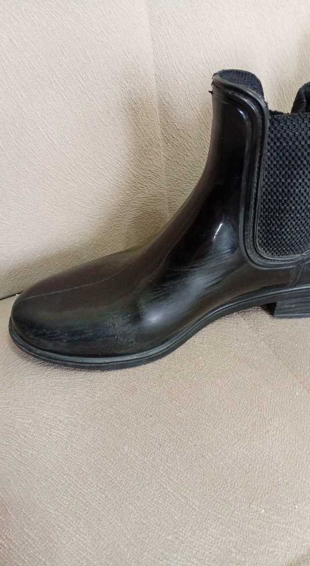 Siyah Rugan Stiletto Topuklu Kadın Bot - Görsel 2