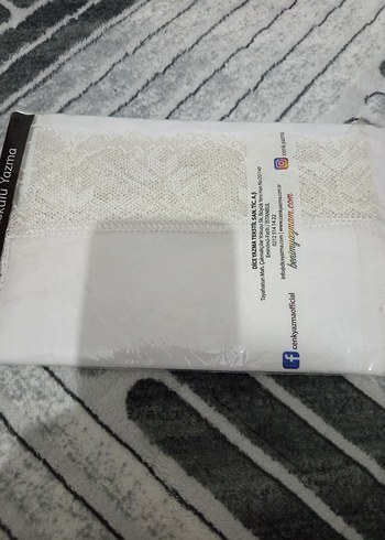 Gri Nakışlı Perde - Görsel 2