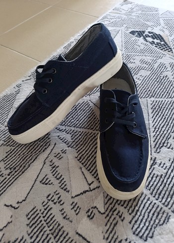 41 Beden Lacivert Denim Bağcıklı Erkek Ayakkabı