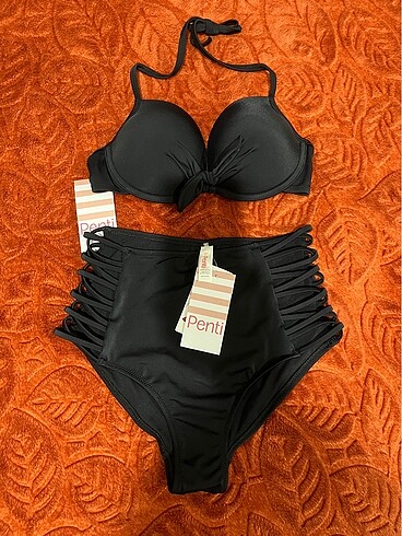 Penti siyah bikini takımı