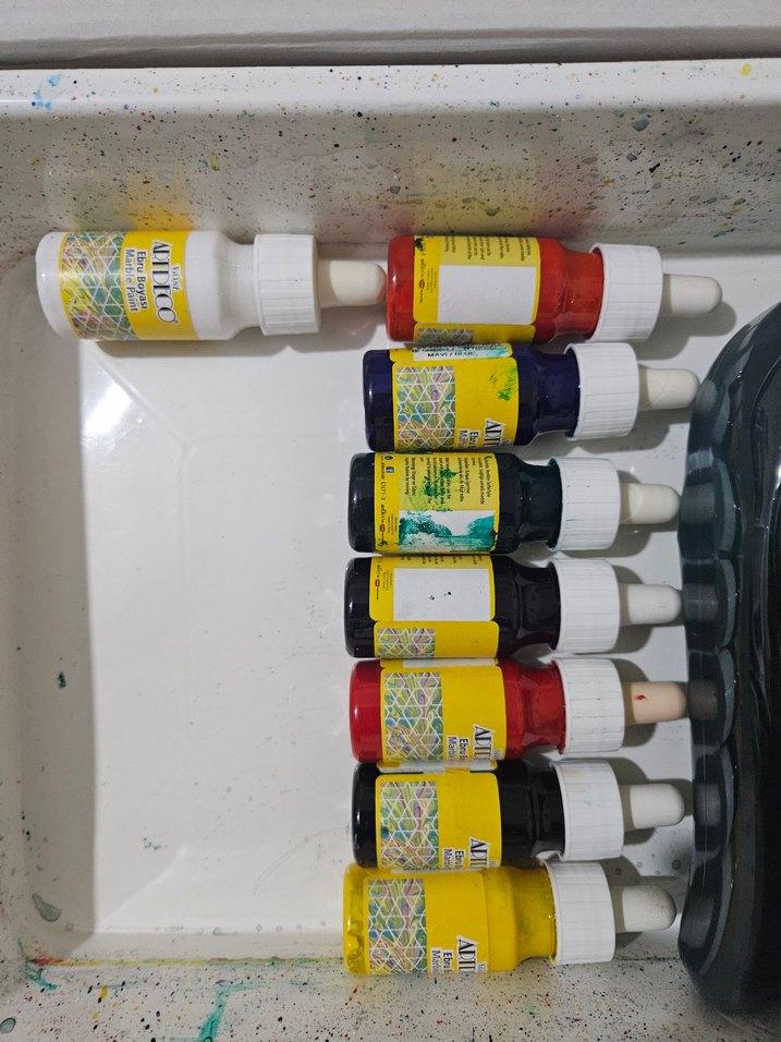 Ebru Seti - ADTDECO Mermerle Boyama Kiti - Görsel 4