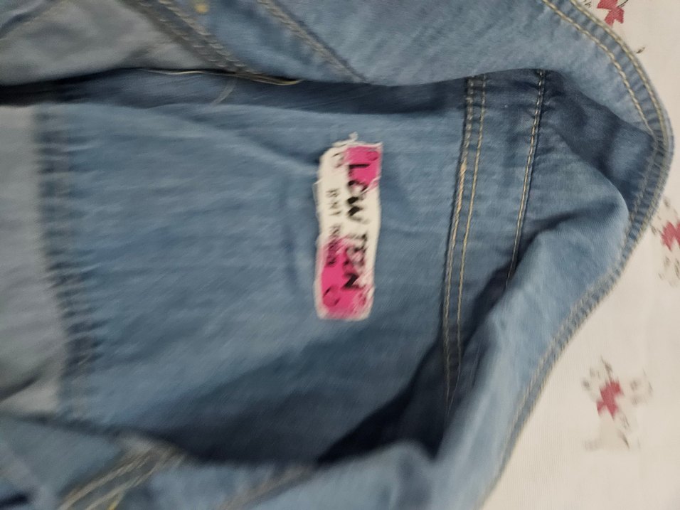 Düğmeli Mavi Denim Kadın Gömlek - Görsel 2