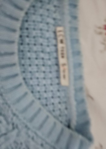 Mavi Bohem Örgü Kadın Kazak - Görsel 2