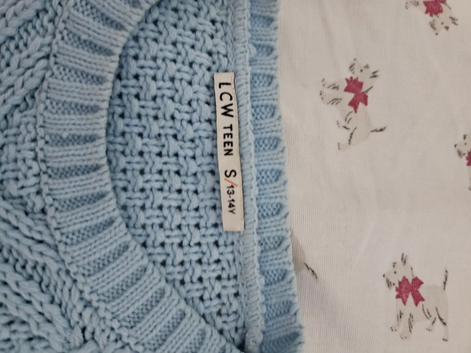 Mavi Bohem Örgü Kadın Kazak - Görsel 3