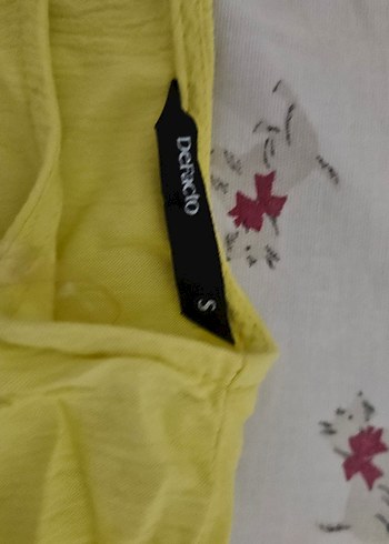 Zara Sarı Keten bluz
