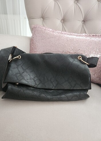 Siyah postacı canta - Görsel 4