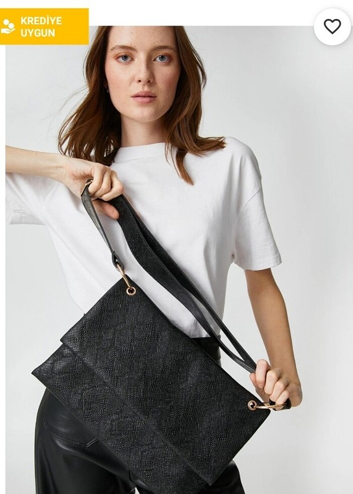 Siyah postacı canta - Görsel 2