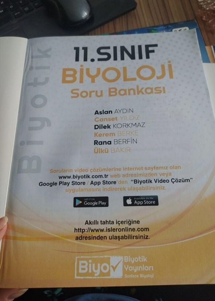 11.sınıf biyotik biyoloji test kitabı - Görsel 2