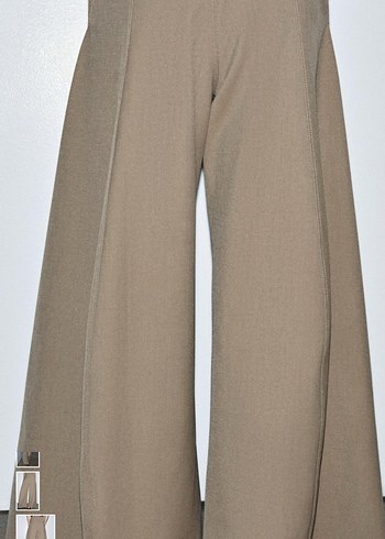 Bej Kadın Salaş Kumaş Pantolon - Görsel 2