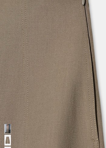 Bej Kadın Salaş Kumaş Pantolon - Görsel 6