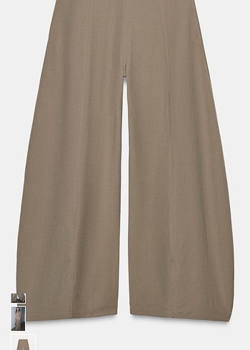 Bej Kadın Salaş Kumaş Pantolon - Görsel 8