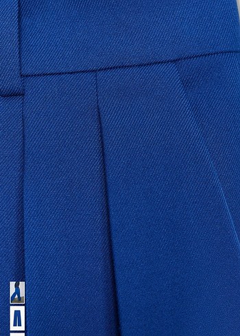 Mavi Pilili Kadın Kumaş Pantolon - Görsel 3