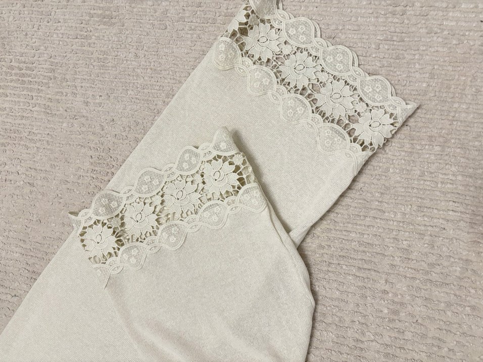 Dantel Detaylı Bohem Kadın Triko Pantolon - Görsel 3