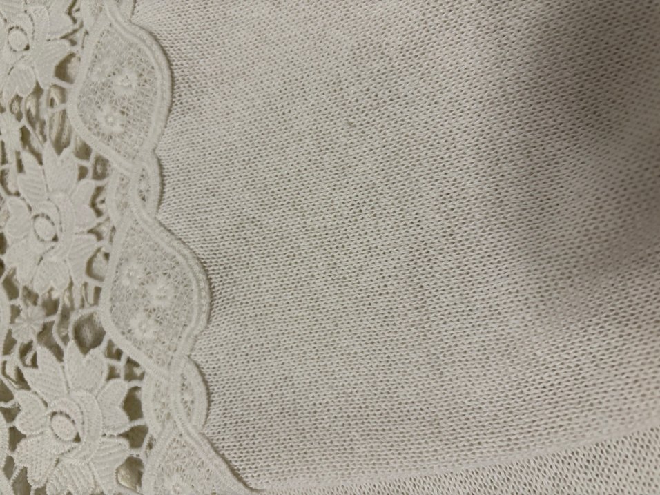 Dantel Detaylı Bohem Kadın Triko Pantolon - Görsel 2