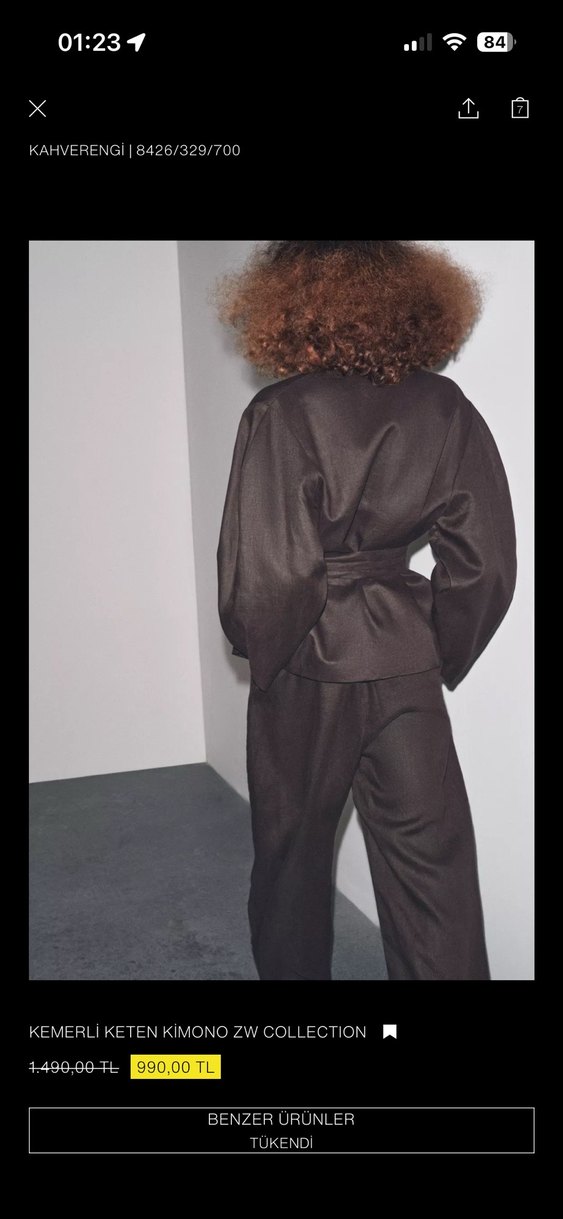 Zara kimono - Görsel 4