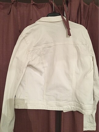 m Beden Beyaz jean ceket